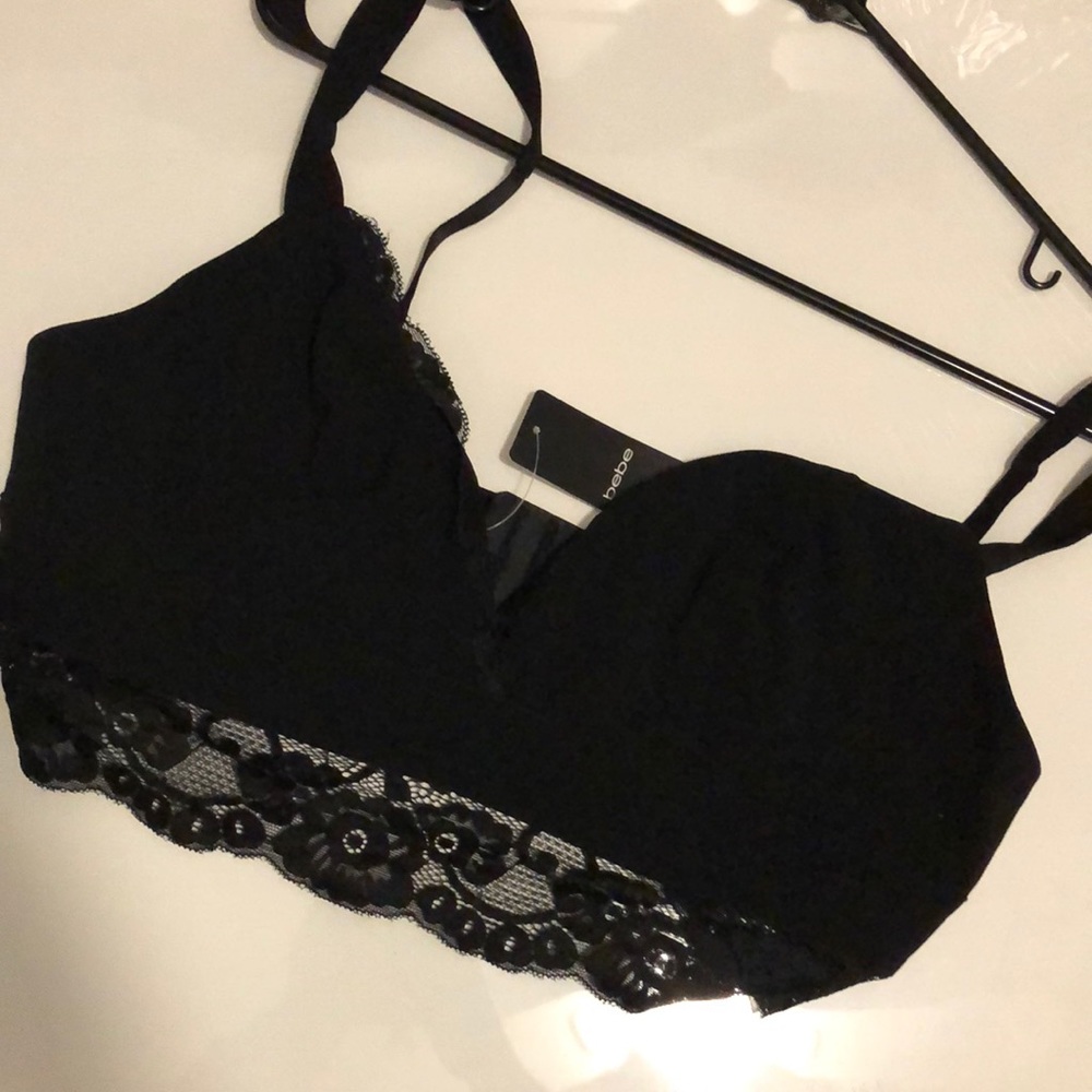Bebe black lace bralette